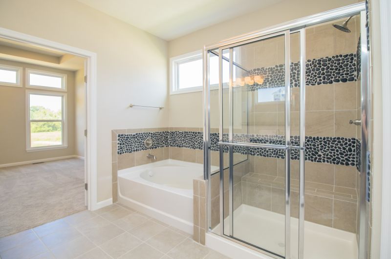 Small Bathroom Shower with Sliding Door